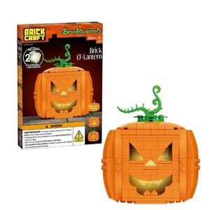 Brick Craft Bricktanicals Brick O Lantern Building Set 233 Pcs Halloween Decor